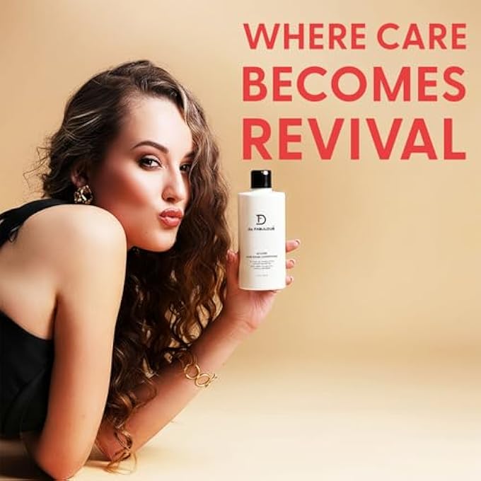 De Fabulous REVIVER HAIR REPAIR CONDITIONER- 250 ML | TRIPLE PROTEIN FORMULA WITH SOY, OAT & WHEAT PROTEINS | SULPHATE-FREE, VEGAN, & CRUELTY-FREE | RESTORES CHEMICALLY TREATED, DAMAGED HAIR | 8.5 OZ - Image 2